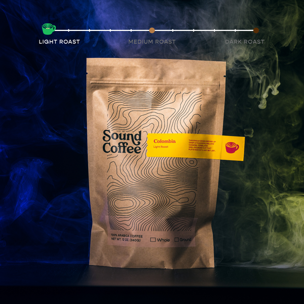 Package of Sound Coffee Colombia Single Origins Light Roast Coffee