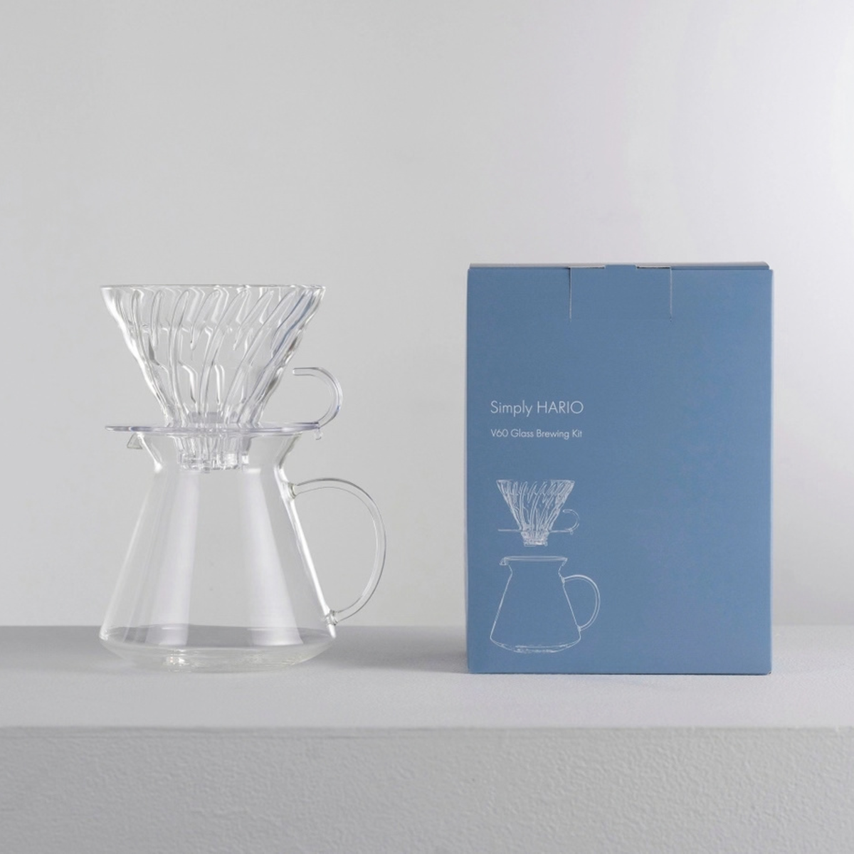 "Simply Hario" V60 Glass Brewing Kit 600mL