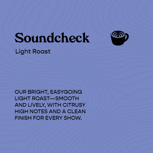 Soundcheck light roast blend from Sound Coffee