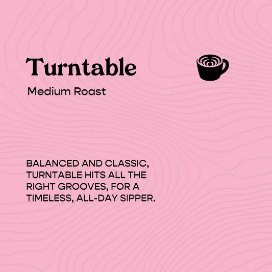 Turntable blend coffee from Sound Coffee