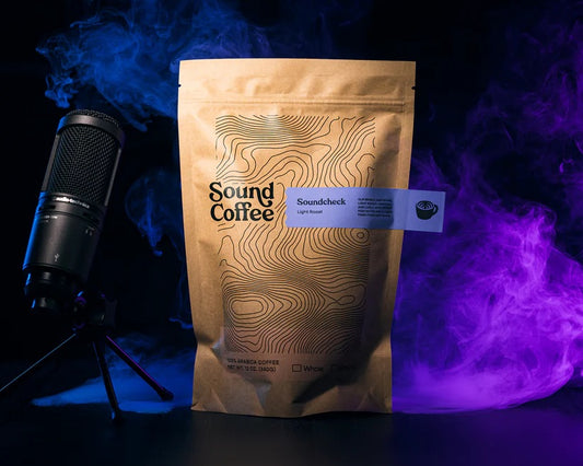 Soundcheck light roast coffee bag from Sound Coffee