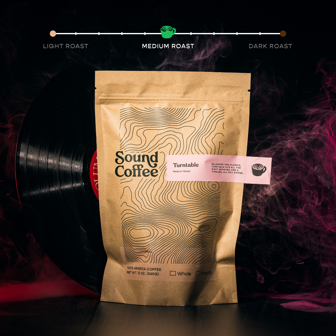Package of Sound Coffee Turntable Signature Blends Medium Roast