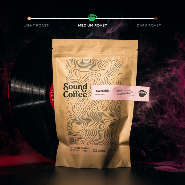 Package of Sound Coffee Turntable Signature Blends Medium Roast